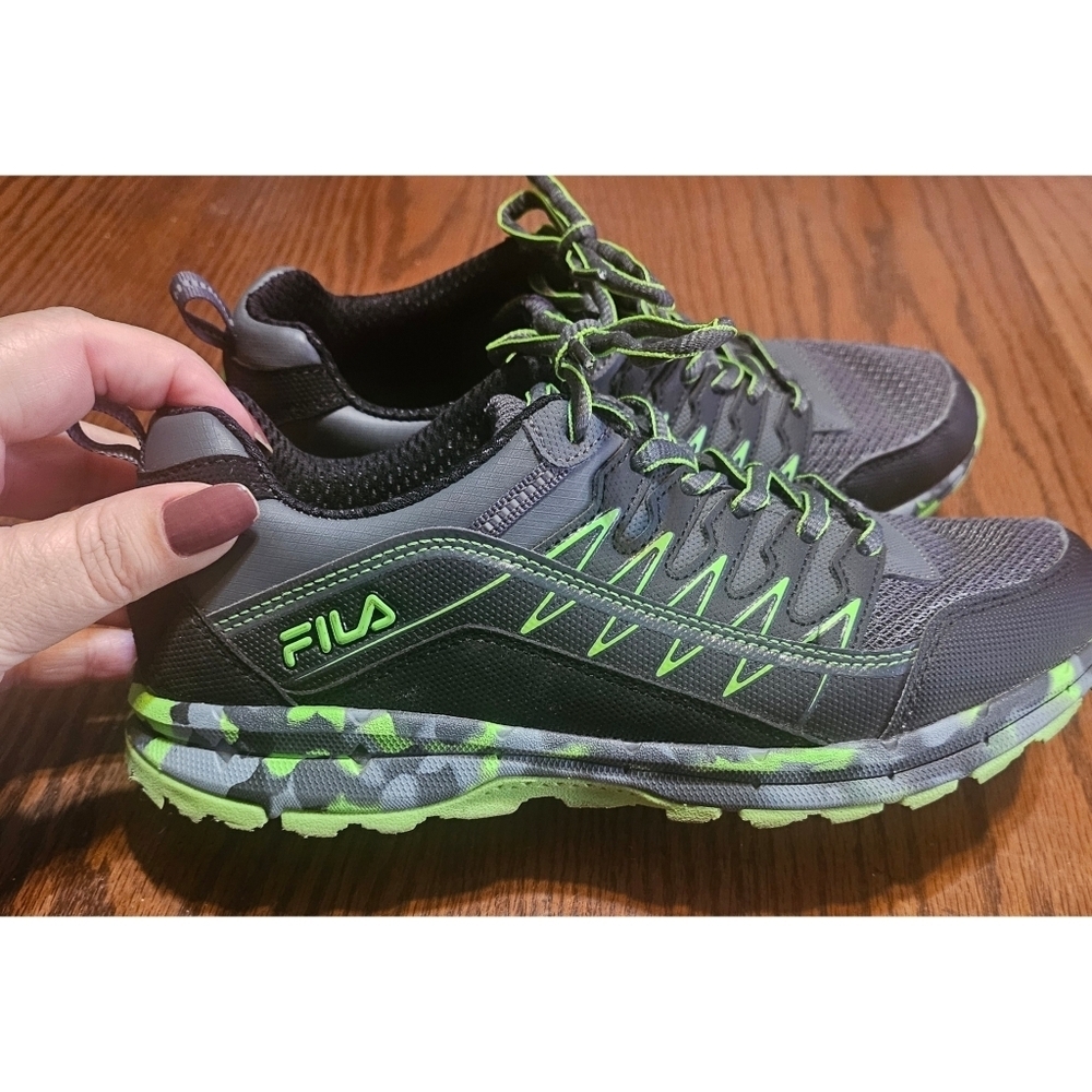 Fila Youth At Peak 21 Camo Sole Trail Running Shoe